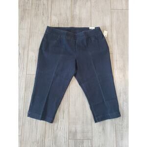 Slim Sation 20 W Tummy Control Pants Wide Band Crop Blue Tummy Control Jeans